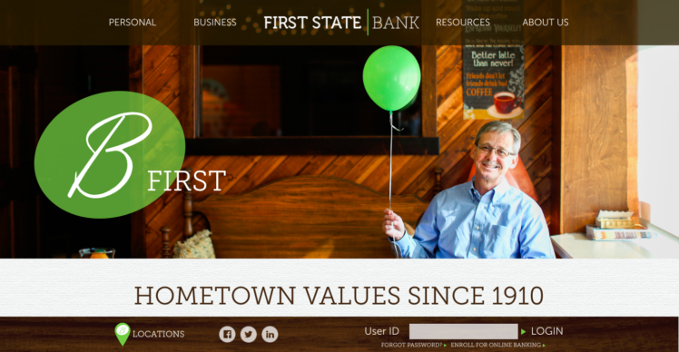 First State Bank homepage